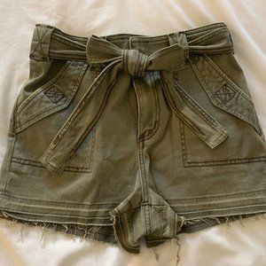 Express Hunter Green Shorts (high waisted)